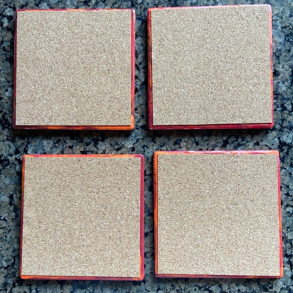 Vibrant Abstract Coasters Set - Picture 2 of 2